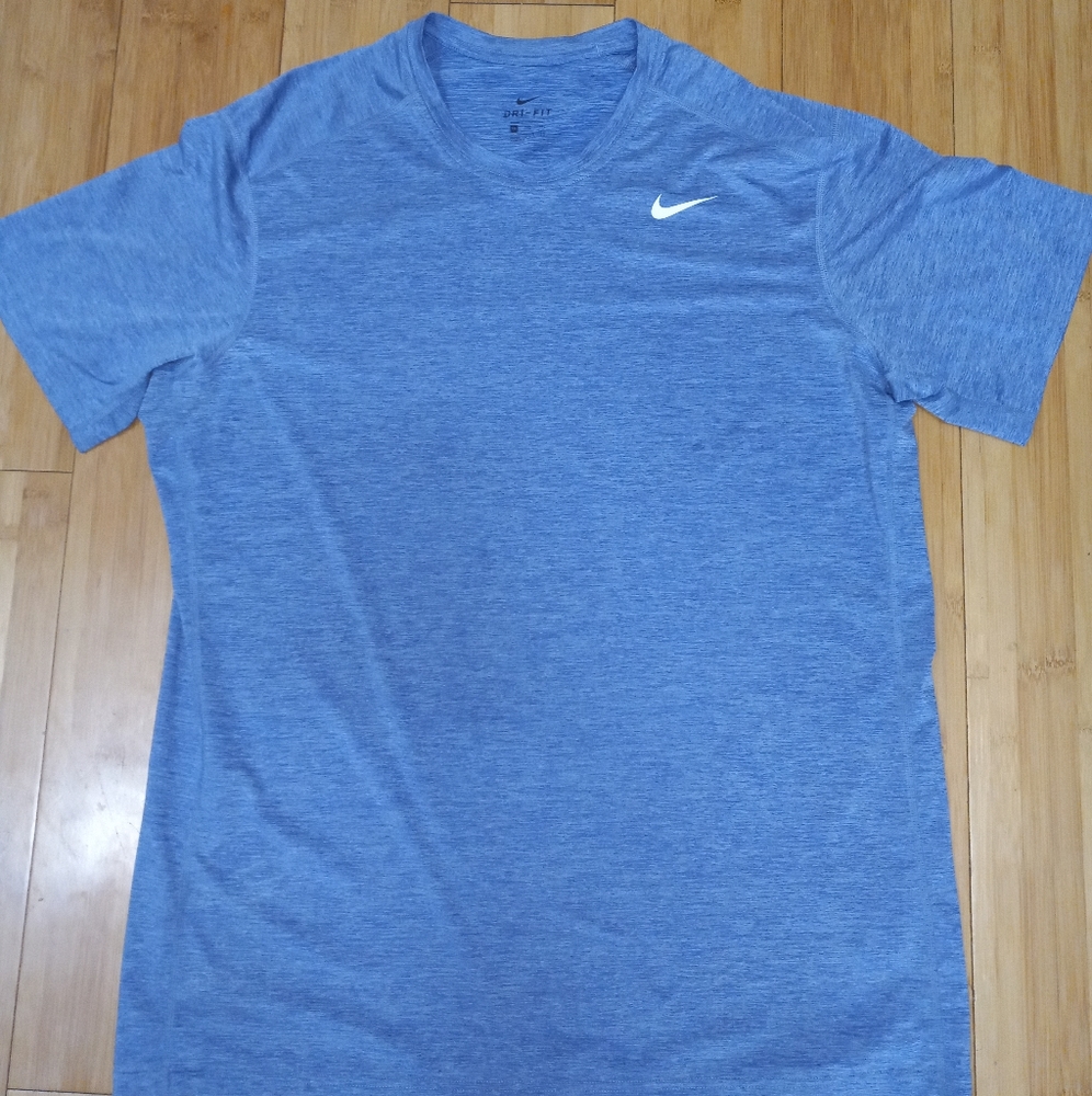 Nike, Blue, Dri Fit, T Shirt